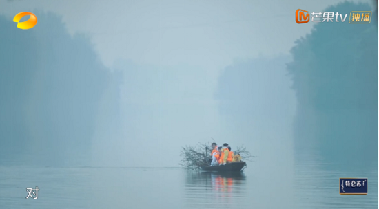 节目中“雾萦秦溪”的景色