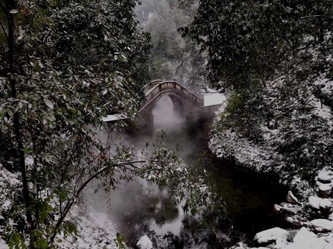 雪后景区一角