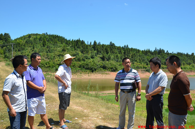 视察山庄小二型水库蓄水情况.jpg